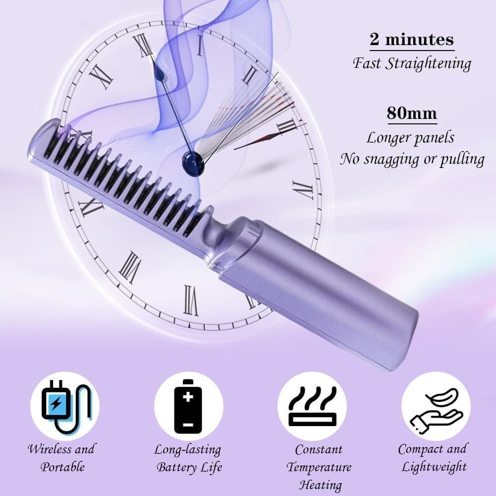 đ Meneflix Portable Mini Hair Straightener | 30s Heat-Up