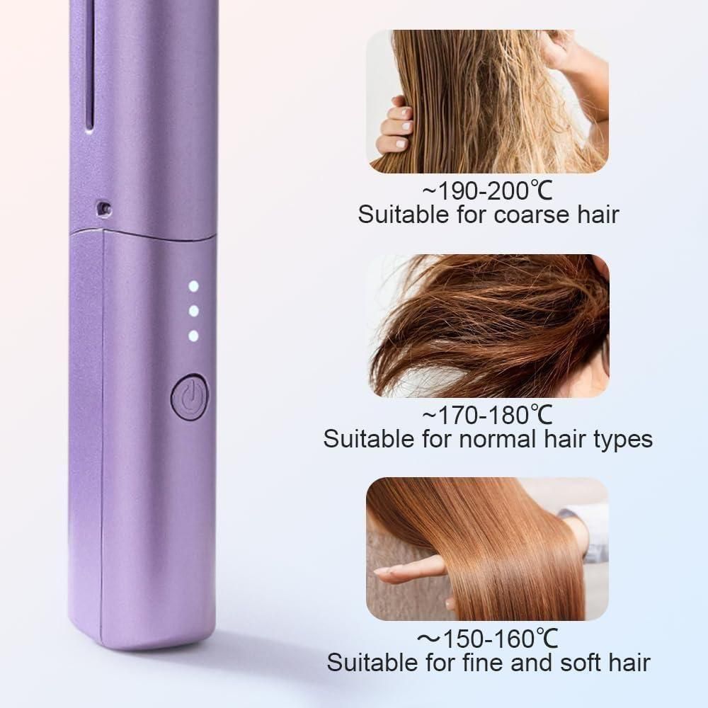 đ Meneflix Portable Mini Hair Straightener | 30s Heat-Up