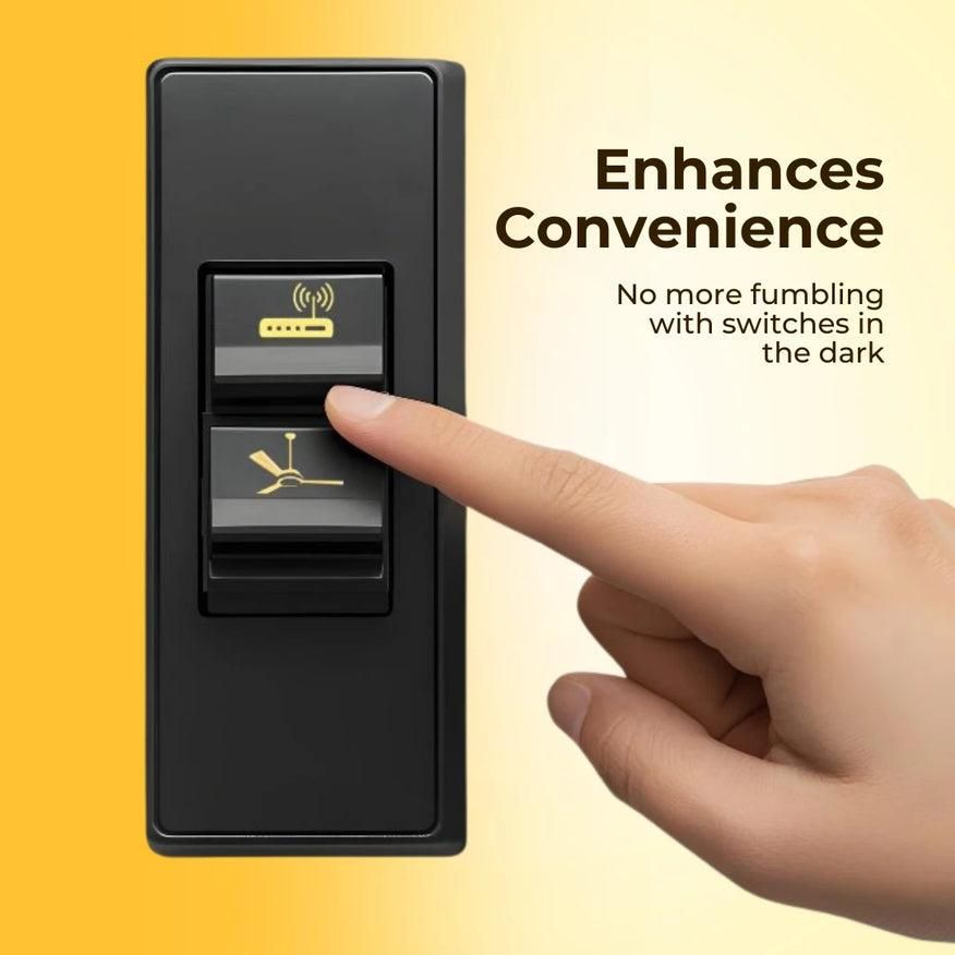 Gold Elegance: Premium Metallic Switch Stickers