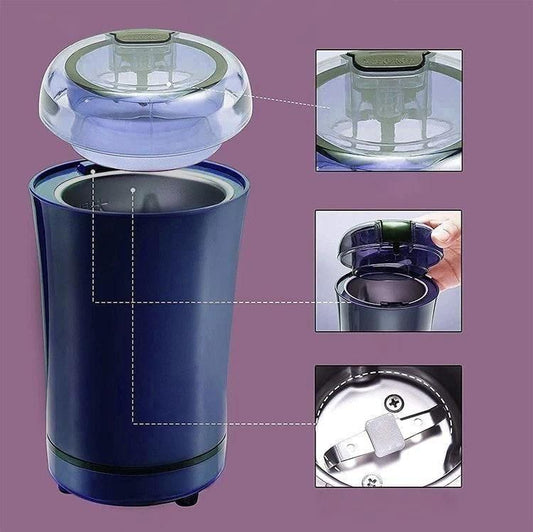 ⚡ One-Touch Multi-Purpose Electric Grinder - Coffee, Spices, Nuts & More!